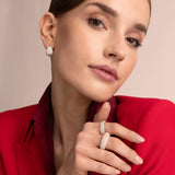 Anello Madame con pavé di diamanti