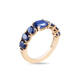 Anello Back to Origin con zaffiri blu