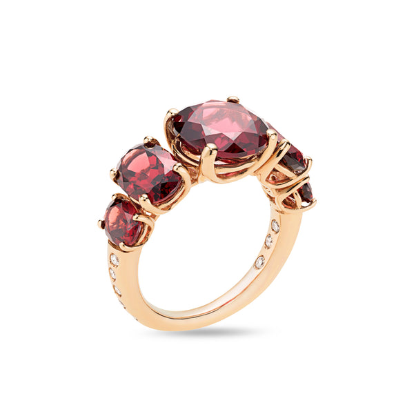 Back to Origin ring with garnet