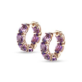 Back to Origin earrings with amethyst