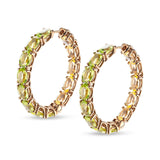 Back to Origin earrings with peridot and quarz