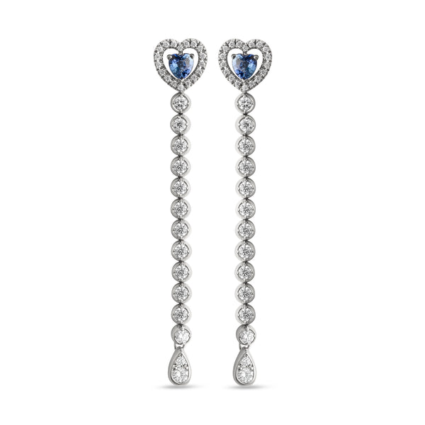 Boutique Icon earrings with sapphires and diamonds