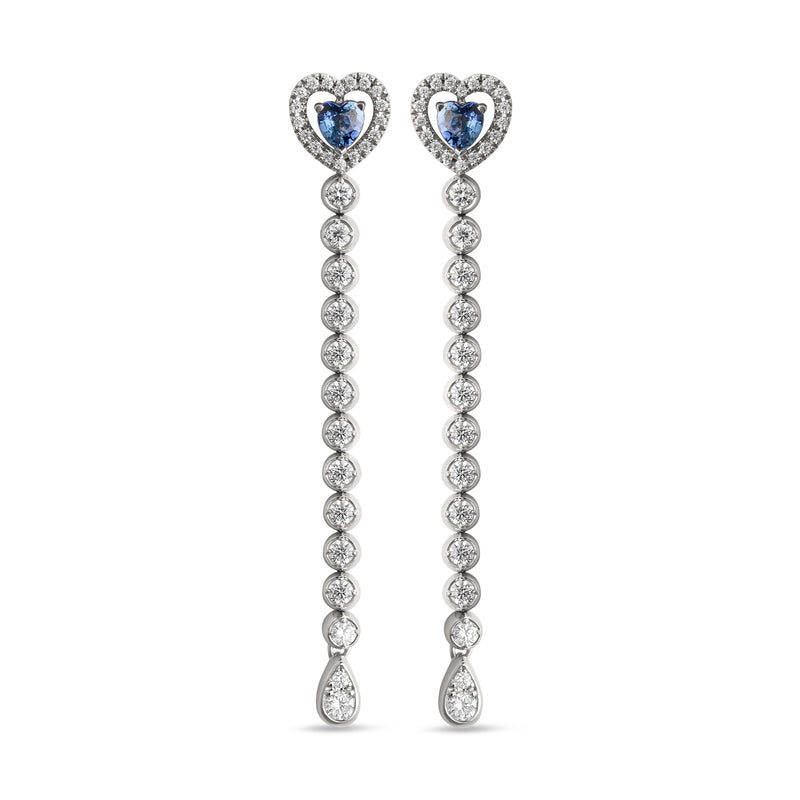 Boutique Icon earrings with sapphires and diamonds