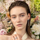 Boutique Icon earrings with sapphires and diamonds