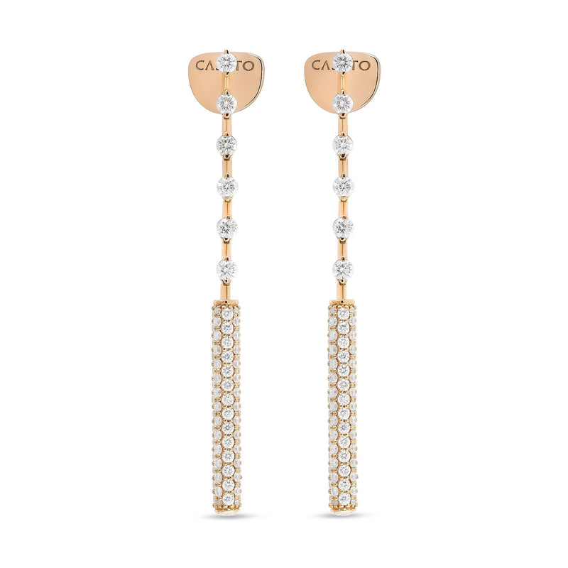 Maureen Medine earrings with diamonds