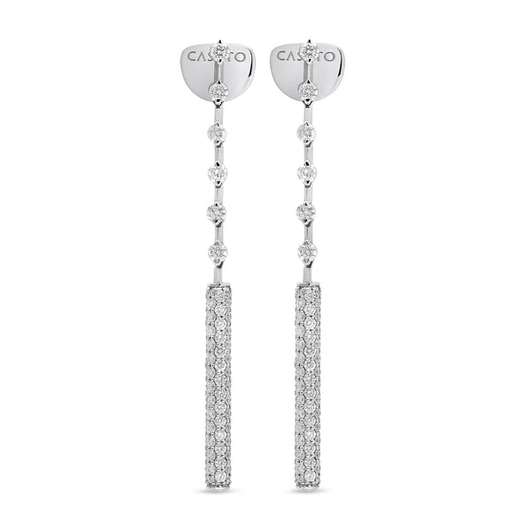 Maureen Medine earrings with diamonds