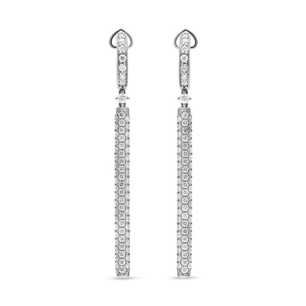 Maureen Medine earrings with diamond pavé