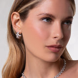 Mikou earrings with pavé diamonds