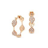 Mikou earrings with pavé diamonds