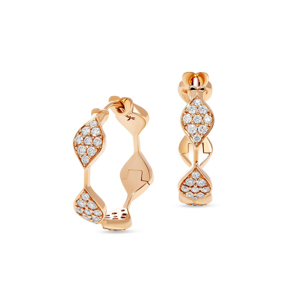 Mikou earrings with pavé diamonds