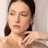 Mikou earrings with pavé diamonds