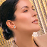 Orecchini Boutique Paris con acquamarina e morganite a goccia con diamanti