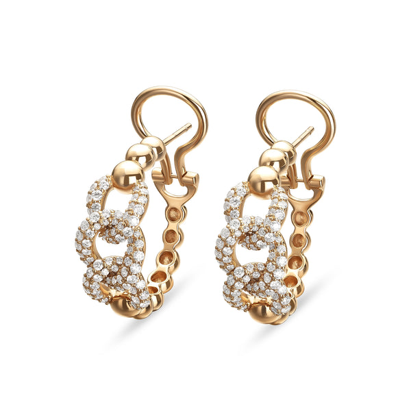 Boutique Icon earrings with diamond pavé