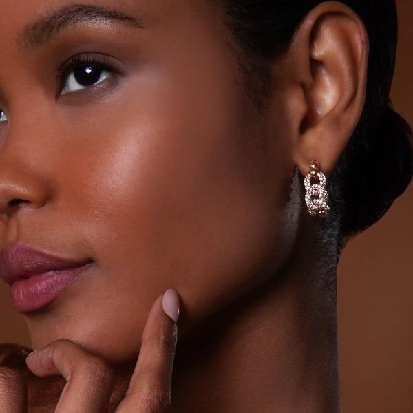 Boutique Icon earrings with diamond pavé