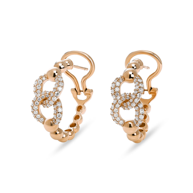 Boutique Icon earrings with diamond pavé