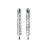 Mikoulette earrings with sapphires and diamonds