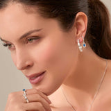 Madame earrings with sapphires and diamonds
