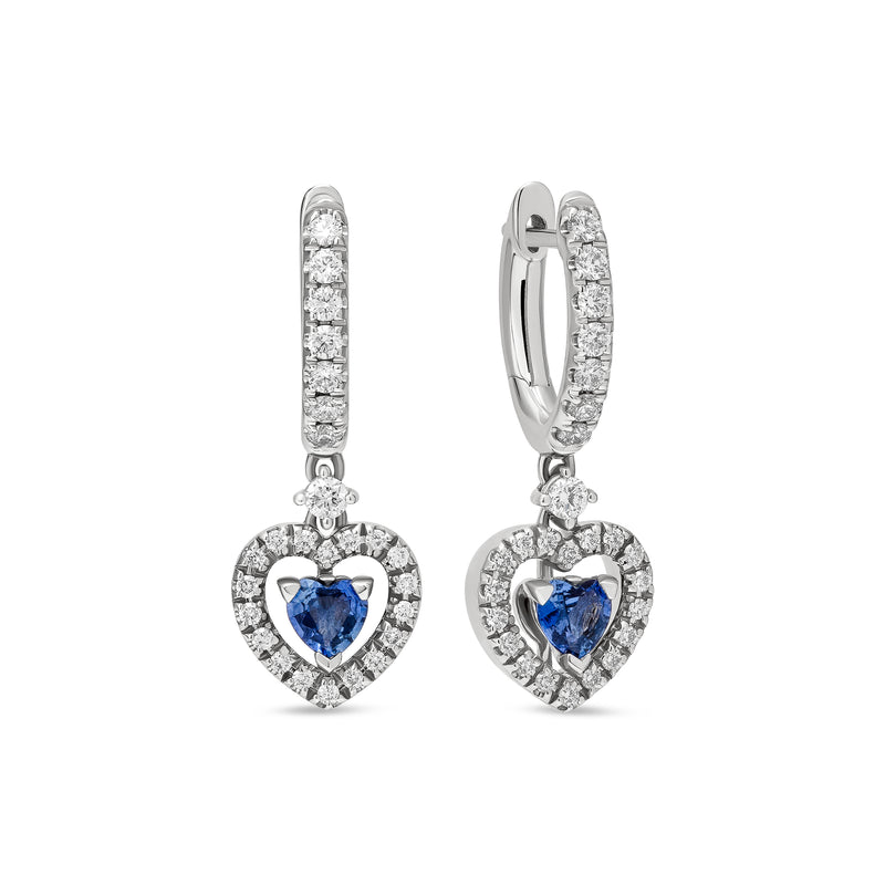 Madame earrings with sapphires and diamonds