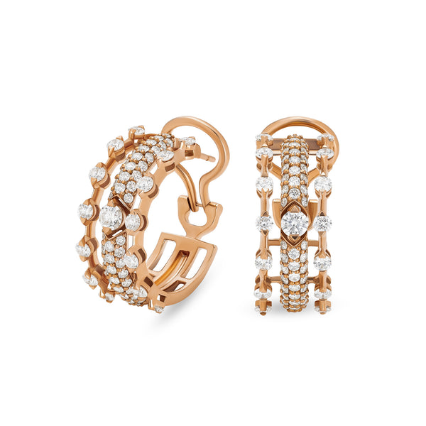 Maureen Medine earrings with diamonds