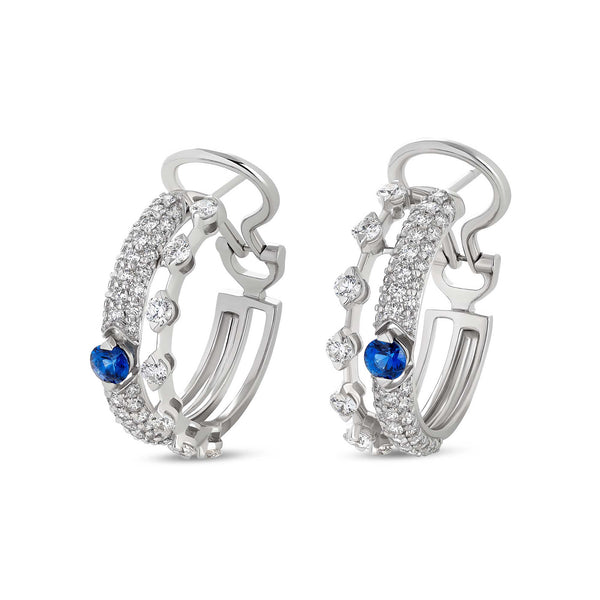 Orecchini Maureen Medine con zaffiri e diamanti