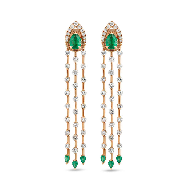 Orecchini Maureen The Original con smeraldi e diamanti