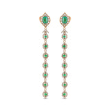 Orecchini Montmartre con smeraldi e diamanti