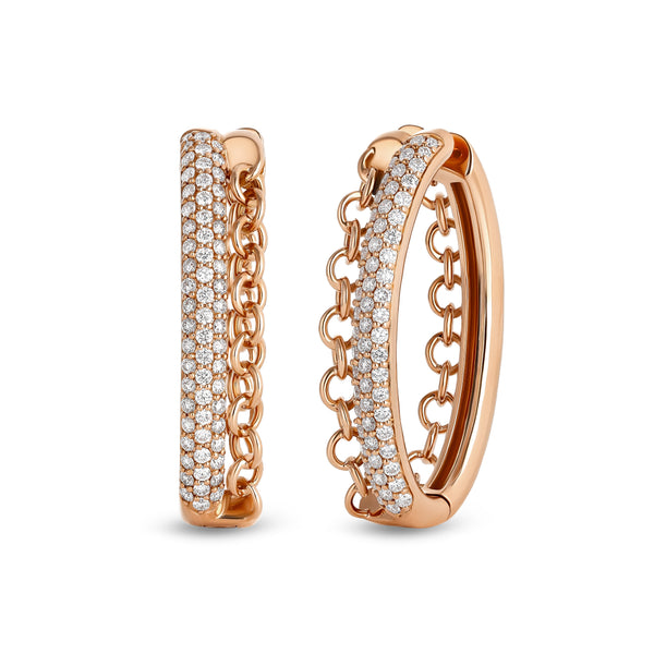 Back to Love earrings with pavé diamond