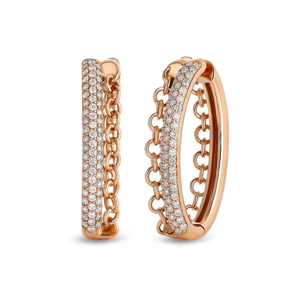 Orecchini Back to Love con pavé di diamanti