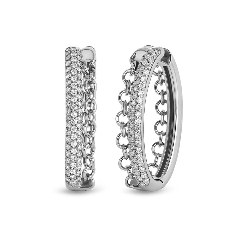 Orecchini Back to Love con pavé di diamanti