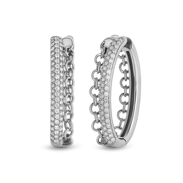 Back to Love earrings with pavé diamond