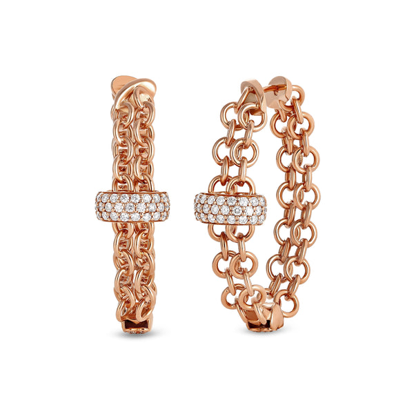 Back to Love earrings with diamonds