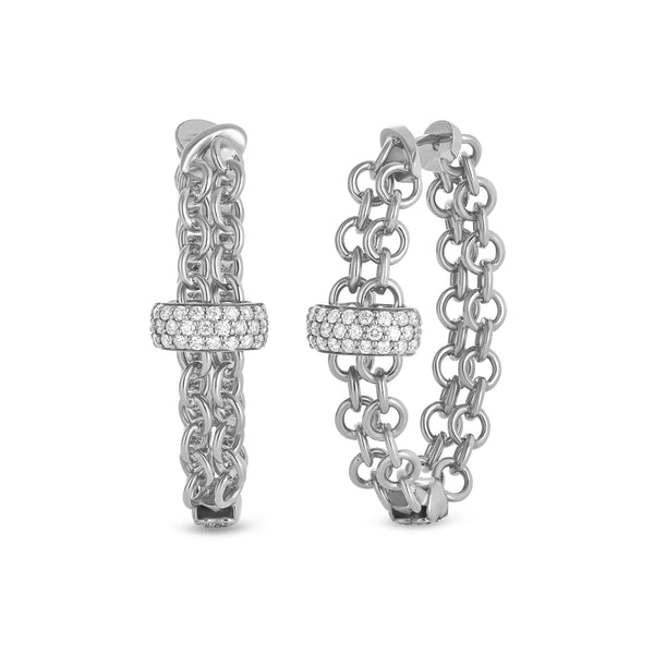 Back to Love earrings with diamonds