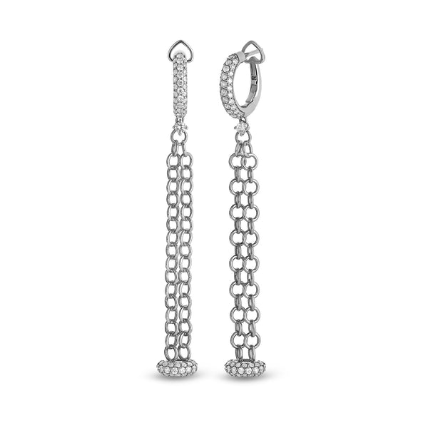 Back to Love earrings with diamonds