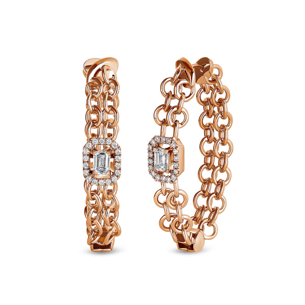 Back to Love earrings with diamonds