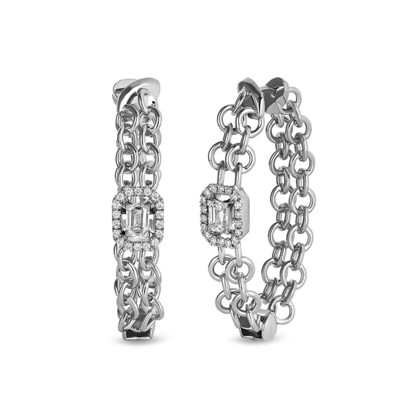 Back to Love earrings with diamonds