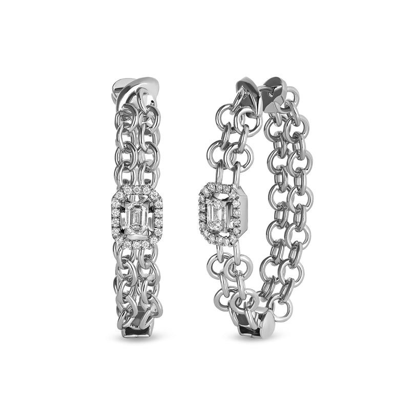 Back to Love earrings with diamonds