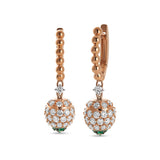Boutique Portofino earrings with diamonds and emeralds