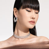 Yasmeen earrings with diamonds