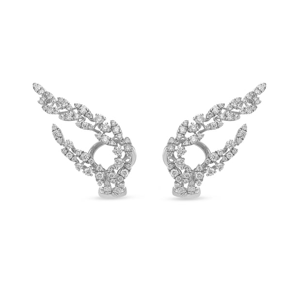 Yasmeen earrings with diamonds