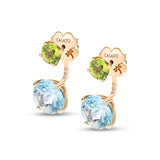 Back to Origin earrings with topaz and peridot