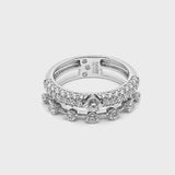 Maureen Medine ring with diamonds