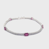 Madame bracelet with rubies and diamonds