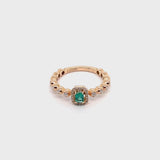 Boutique Icon ring with emerald and diamonds