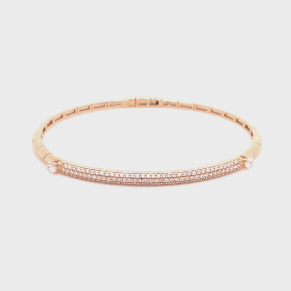 Bracciale rigido Maureen Medine con diamanti