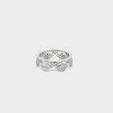 Mikou ring with diamonds