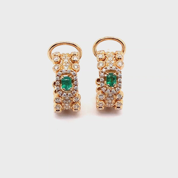 Orecchini Boutique Icon con smeraldi e diamanti