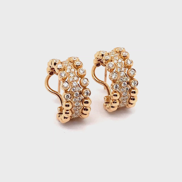Boutique Icon earrings with pavé diamonds