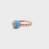 Boutique Portofino ring with turquoise