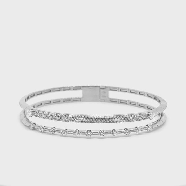 Maureen Medine bangle with diamonds