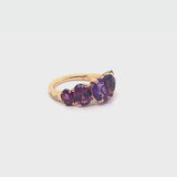 Back to Origin ring with amethyst